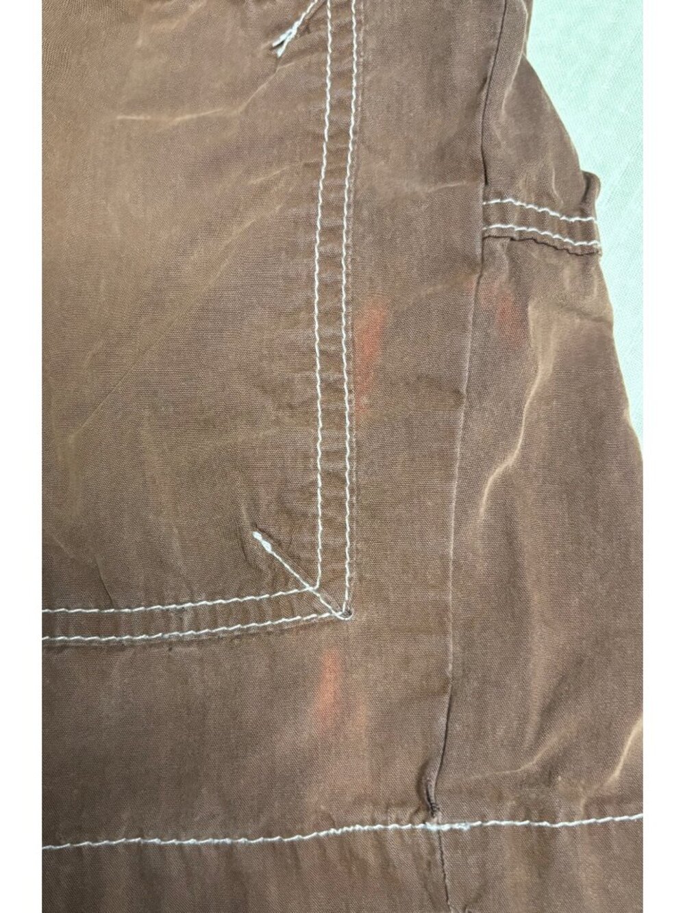 Mini Boden Boys Brown Techno Shorts With Blue Waistband & Drawstring 7Y - Picture 6 of 6